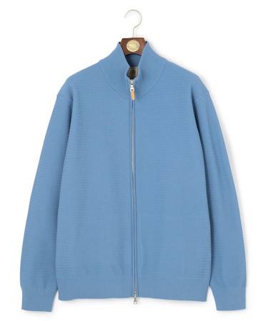 【KING SIZE】ハイツイストヘリンボン フルジップカーディガン