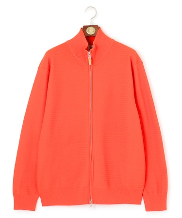 【KING SIZE】ハイツイストヘリンボン フルジップカーディガン