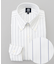 【PREMIUM PLEATS / 形態安定】スーピマコットンボールドストライプ ドレスシャツ / B.D.