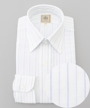 【WEB・一部店舗限定】コットンリネンオルタネートストライプ シャツ / レギュラー