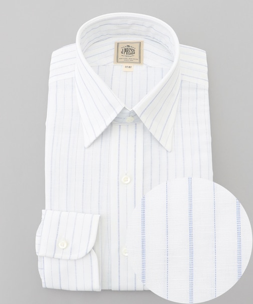 【WEB・一部店舗限定】コットンリネンオルタネートストライプ シャツ / レギュラー