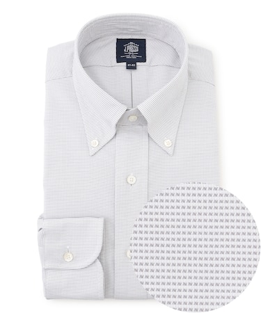 【PREMIUM PLEATS / 形態安定】ピンヘッド ドレスシャツ / B.D.