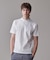 シルクのような光沢感の上品Tシャツ【UVカット / 接触冷感 / 吸水速乾】【J.PRESS PREMIUM JERSEY】ポンチモックネック Tシャツ