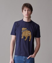 新色登場！【毎シーズン大好評】【UNISEX】ファブリックワッペン バックブルTシャツ