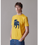 新色登場！【毎シーズン大好評】【UNISEX】ファブリックワッペン バックブルTシャツ