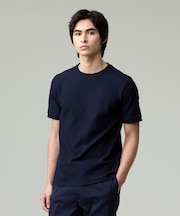 シンプルかつアクセントの効いたデザインが魅力【UVカット / 吸水速乾】【J.PRESS PREMIUM JERSEY】リンクスチドリTシャツ
