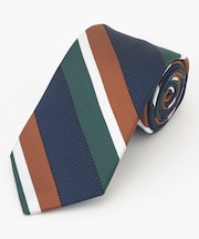 【JAPANESE SILK FRESCO TIE COLLECTION】マルチストライプ ネクタイ
