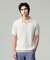 【HTBRID LINEN】スキッパーニット ポロシャツ