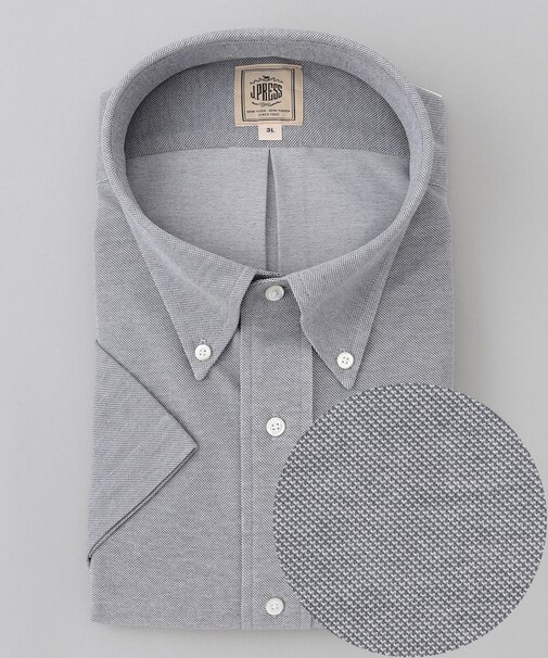 【KING SIZE】【J.PRESS OXFORD JERSEY】カノコインレイ パッチポケットシャツ / B.D.