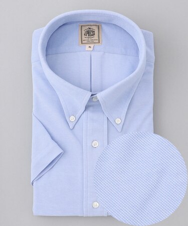 【KING SIZE】【J.PRESS OXFORD JERSEY】カノコインレイ パッチポケットシャツ / B.D.