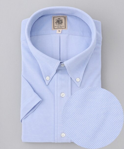 【KING SIZE】【J.PRESS OXFORD JERSEY】カノコインレイ パッチポケットシャツ / B.D.