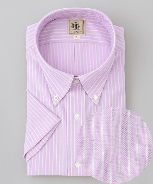 【KING SIZE】【J.PRESS OXFORD JERSEY】カノコインレイストライプ パッチポケットシャツ / B.D.