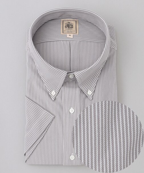 【KING SIZE】【J.PRESS OXFORD JERSEY】カノコインレイマイクロストライプ パッチポケットシャツ / B.D.
