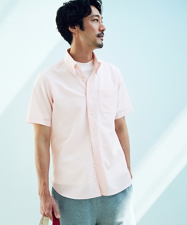 過酷な夏を乗り切るマストな1着!【 高通気性 / 軽量 / ノンアイロン / 撥水】【BEAT HEAT SYSTEM】半袖シャツ / B.D.