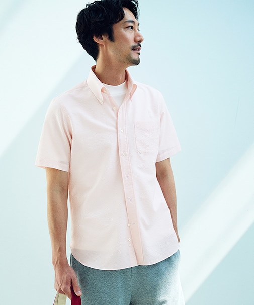 過酷な夏を乗り切るマストな1着!【 高通気性 / 軽量 / ノンアイロン / 撥水】【BEAT HEAT SYSTEM】半袖シャツ / B.D.