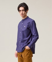 このさりげなさが大人気【IVY COLLECTION】【UNISEX】バックブルオックスガーメントダイ シャツ
