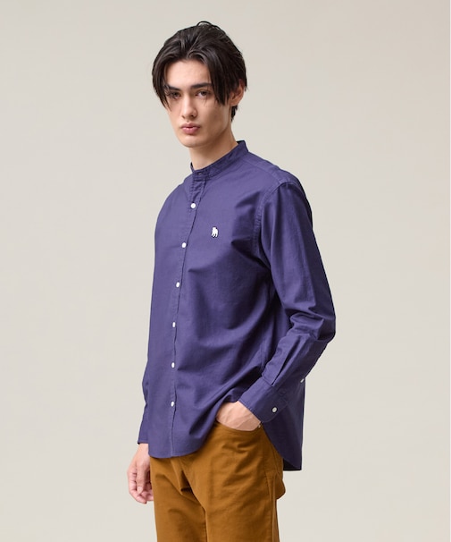 このさりげなさが大人気【IVY COLLECTION】【UNISEX】バックブルオックスガーメントダイ シャツ