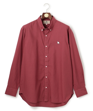 【KING SIZE】【IVY COLLECTION】バックブルチェックガーメントダイ シャツ / B.D.