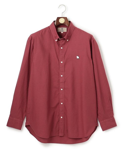 【KING SIZE】【IVY COLLECTION】バックブルチェックガーメントダイ シャツ / B.D.