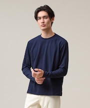 【UVカット / 接触冷感 / 吸水速乾】【J.PRESS PREMIUM JERSEY】無地 ロングスリーブTシャツ