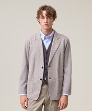 【KANEMASA JERSEY】ツイステッドスムース カットジャケット