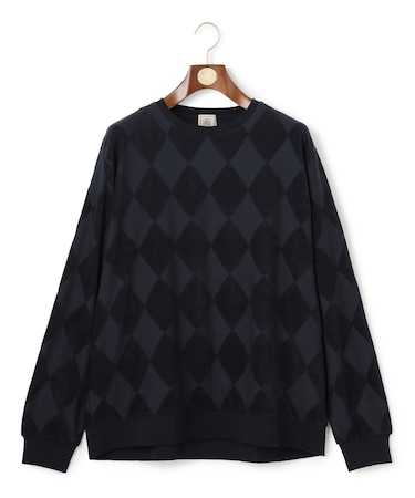 【KING SIZE】アーガイルワントーンリンクス ロングスリーブ Tシャツ