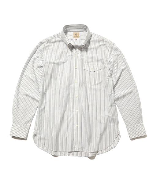GREYSON ストライプ ボタンダウンシャツ M KANEMASA JERSEY】ストライプボタンダウン シャツ｜ジェイ