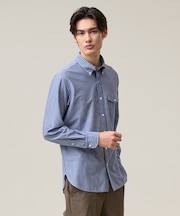 【KANEMASA JERSEY】ストライプボタンダウン シャツ