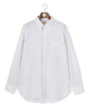 【KING SIZE】【KANEMASA JERSEY】ストライプボタンダウン シャツ