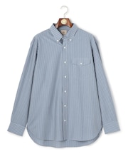 【KING SIZE】【KANEMASA JERSEY】ストライプボタンダウン シャツ