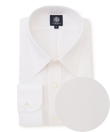 【KING SIZE】【PREMIUM PLEATS / 形態安定】ピンオックス ドレスシャツ / レギュラー