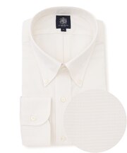 【KING SIZE】【PREMIUM PLEATS / 形態安定】ピンヘッド ドレスシャツ / B.D.