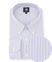 【KING SIZE】【PREMIUM PLEATS / 形態安定】マイクロストライプ ドレスシャツ / B.D.