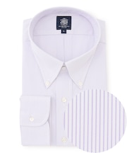 【KING SIZE】【PREMIUM PLEATS / 形態安定】マイクロストライプ ドレスシャツ / B.D.