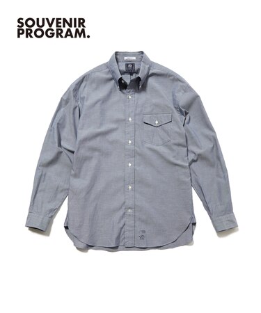 【J.PRESS ORIGINALS】【UNISEX】Cotton Dangary B.D. Shirt / Baggy-Fit