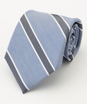 【LINEN MIX COLLECTION】 レジメンタル ネクタイ