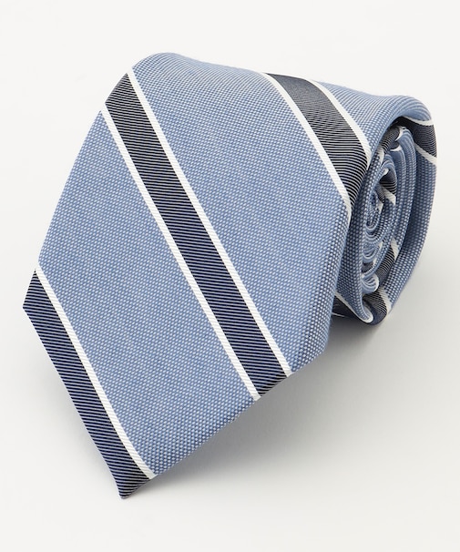 【LINEN MIX COLLECTION】 レジメンタル ネクタイ