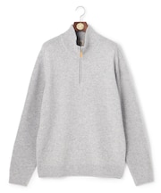 【KING SIZE】【Cash Lamb's Wool】ハーフジップ ニット_25年モデル