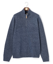 【KING SIZE】【Cash Lamb's Wool】ハーフジップ ニット_25年モデル