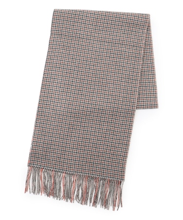 リバーシブルカシミヤ チェックマフラー