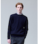 冬仕様の非ウールニット【ストレッチ / イージーケア】【FLEX YARN】片畔クルーネック ニット