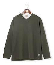 【WEB・一部店舗限定】Vネックフェイクレイヤード ロングスリーブTシャツ
