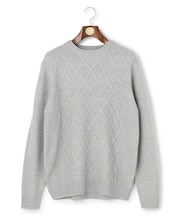 【WEB・一部店舗限定】ケーブルクルーネック ニット