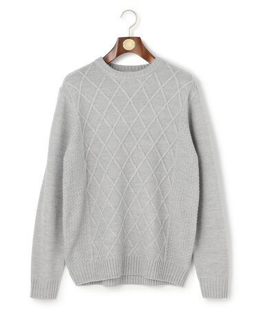 【WEB・一部店舗限定】ケーブルクルーネック ニット