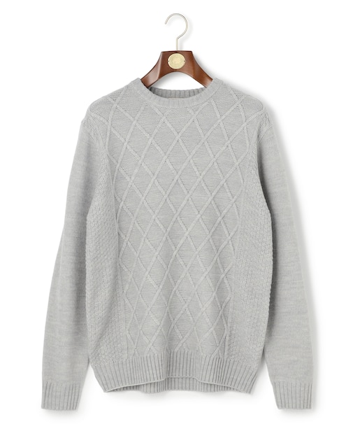 【WEB・一部店舗限定】ケーブルクルーネック ニット