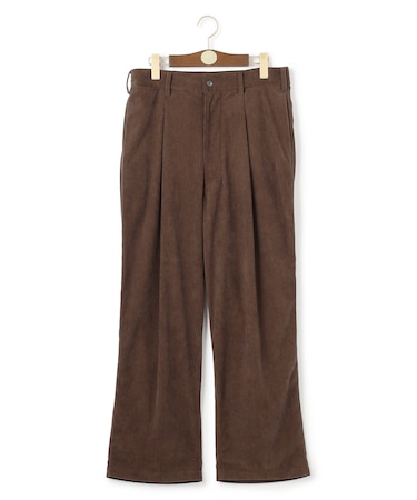 【WEB・一部店舗限定】トリコットコーデュロイ 1タックトラウザー