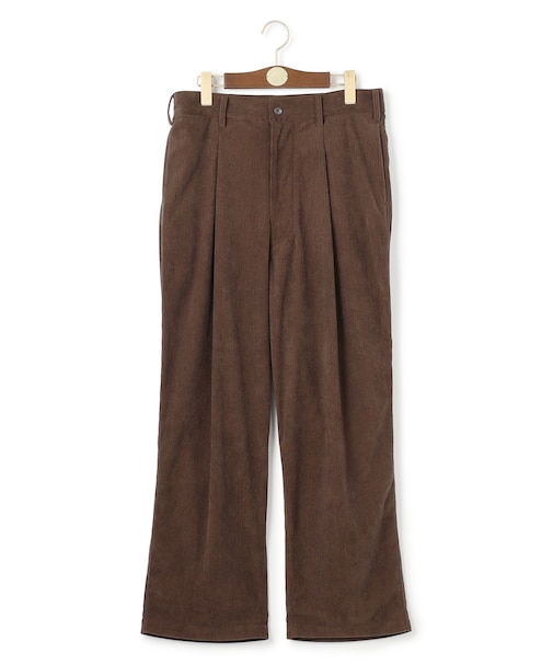 【WEB・一部店舗限定】トリコットコーデュロイ 1タックトラウザー