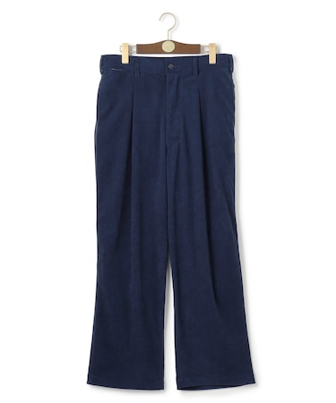 【WEB・一部店舗限定】トリコットコーデュロイ 1タックトラウザー