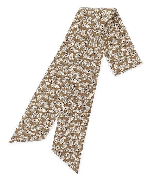 ハンドプリントペイズリー ネッカチーフ