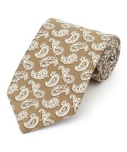 ハンドプリントペイズリー ネクタイ